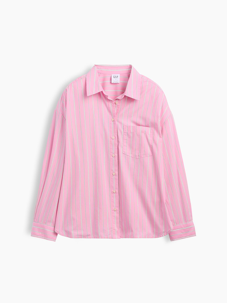 Image 5 of 5, Oversized Shirt in Poplin