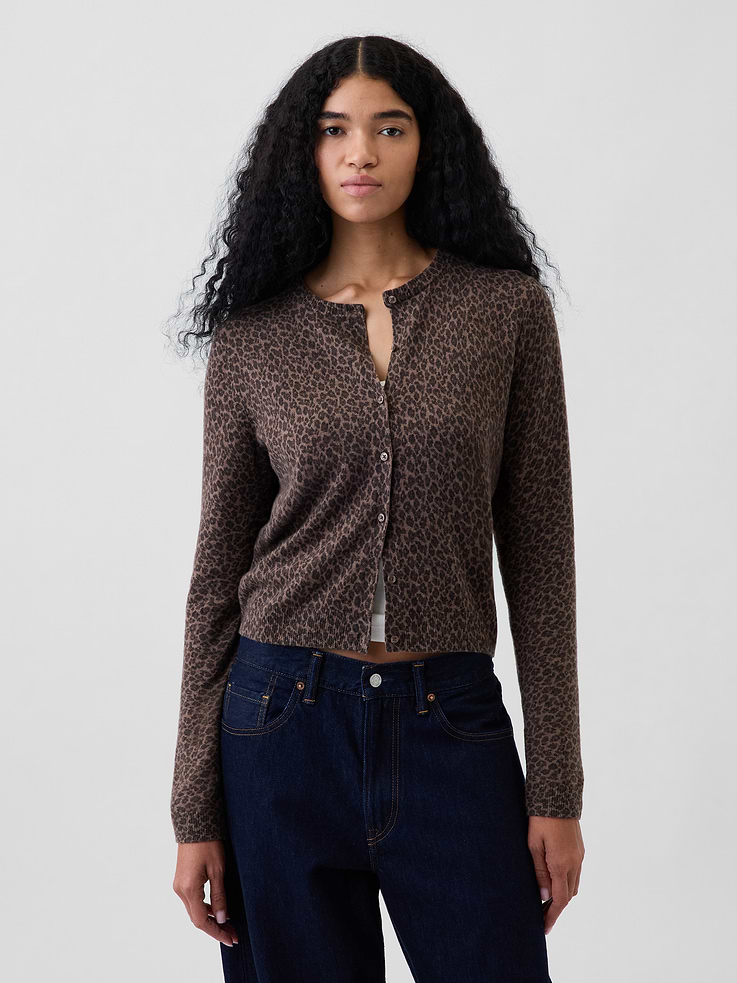 Image number 1 showing, CashSoft Crop Cardigan