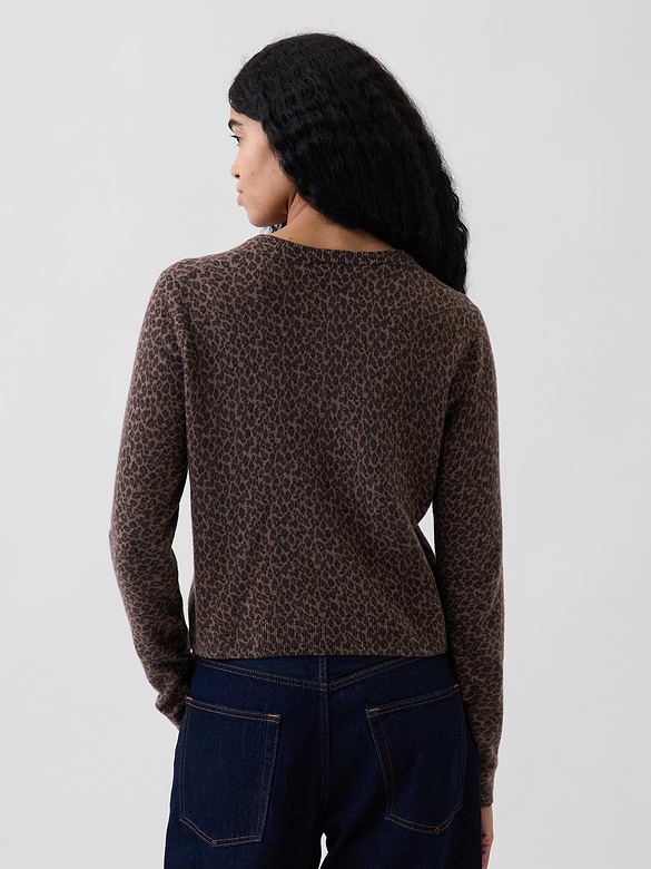 Cardigan court Effet cachemire