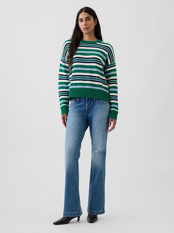 100% Cotton Oversized Crop Sweater