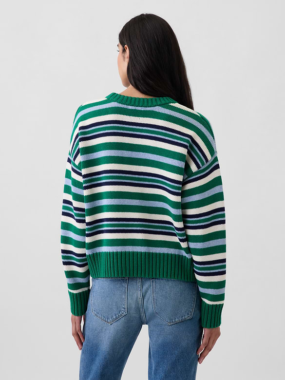 100% Cotton Oversized Crop Sweater