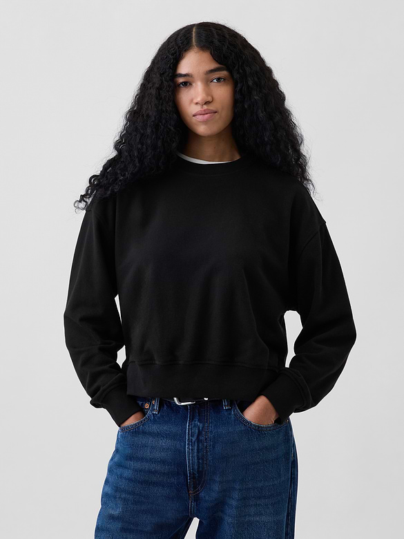 VintageSoft Terry Oversized Wedge Sweatshirt