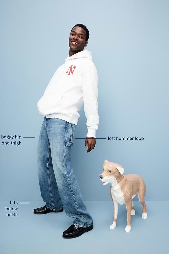 90s Loose Double-Knee Carpenter Jeans