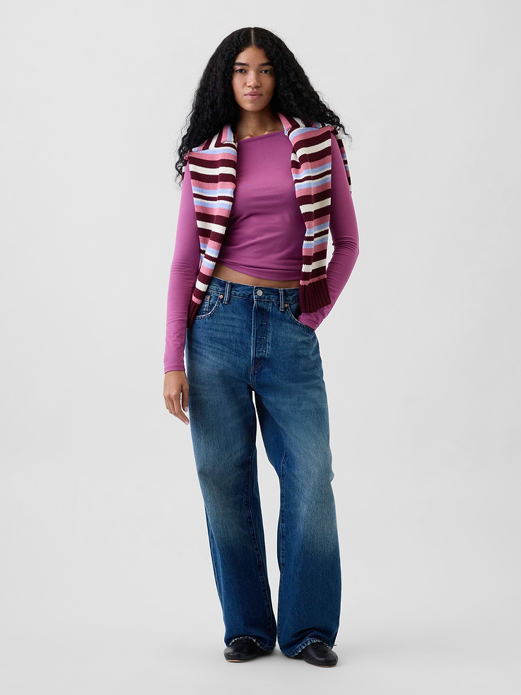 Image number 2 showing, CloseKnit Jersey Scoop-Back T-Shirt