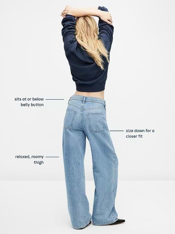 Extra High-Waisted Cuffed Wide-Leg Jeans