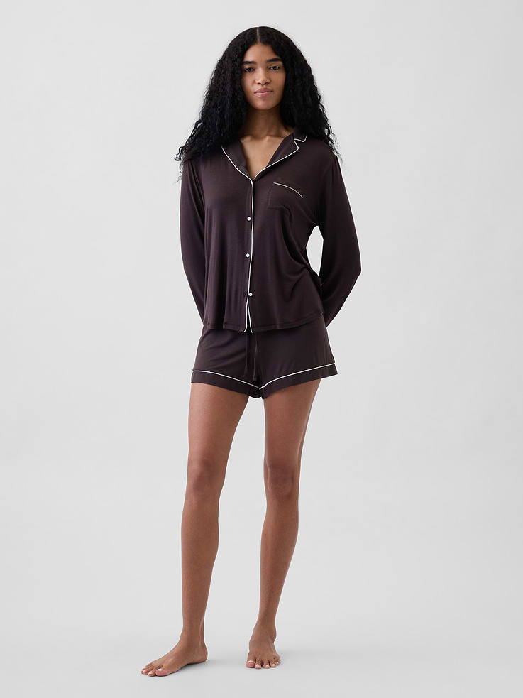 Image number 1 showing, SoftMade Modal PJ Shorts