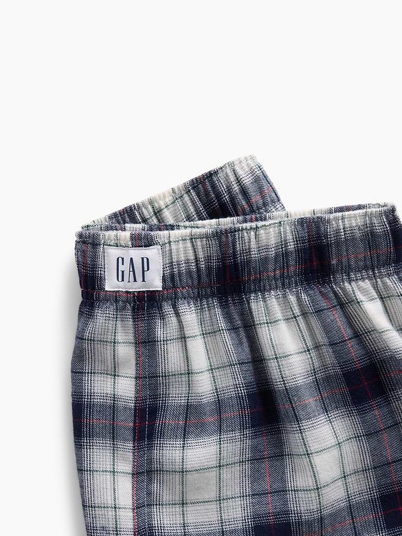 Kids Recycled Flannel PJ Boxer Shorts