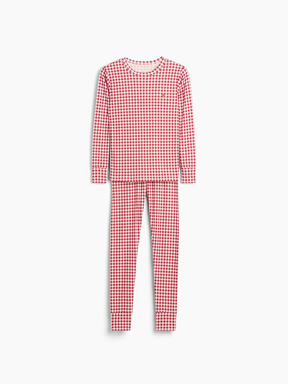 Kids & Baby Organic Brushed Cotton Gingham PJ Set