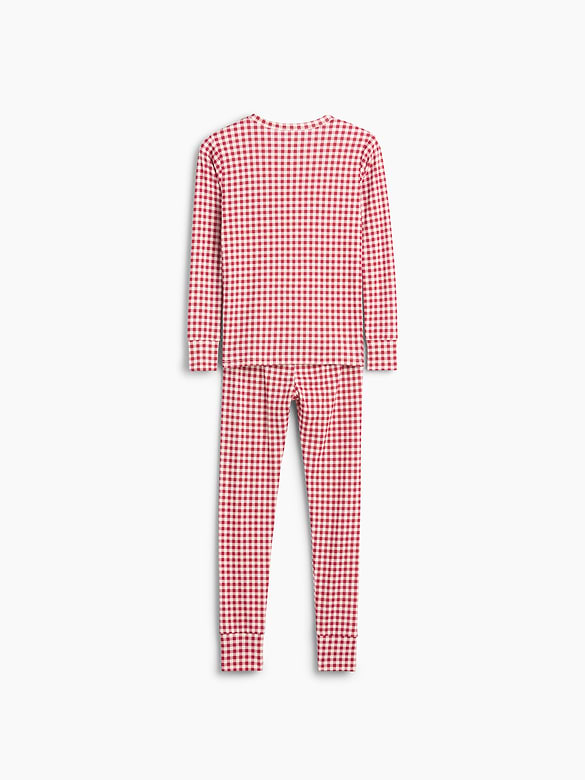 Kids & Baby Organic Brushed Cotton Gingham PJ Set