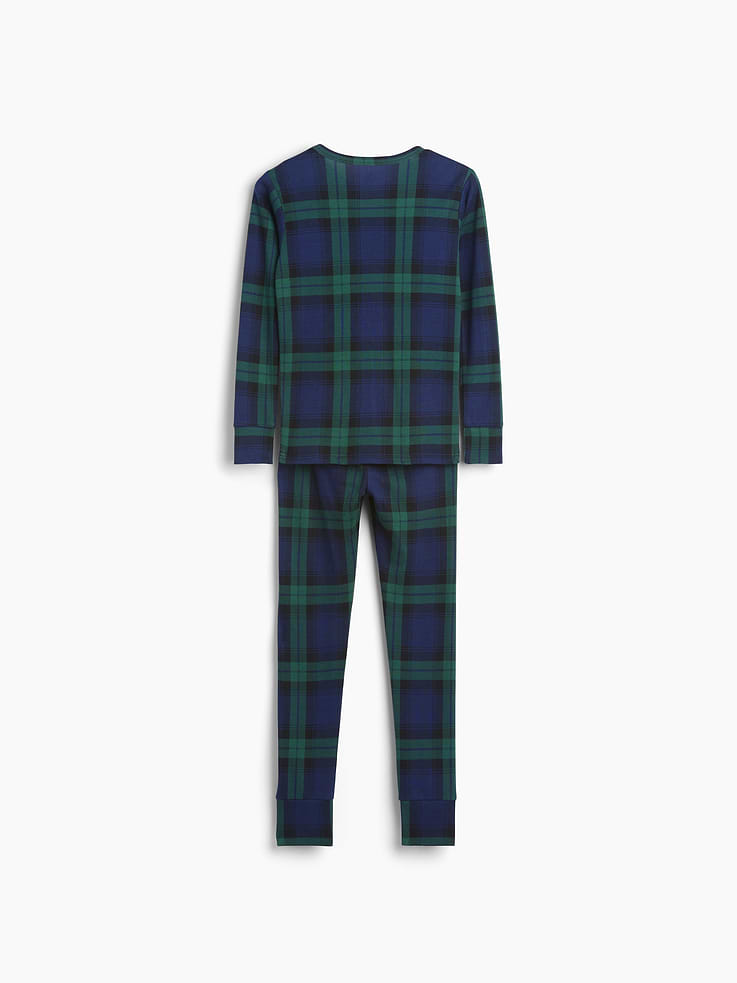 Image number 2 showing, Kids & Baby Organic Brushed Cotton Plaid PJ Set