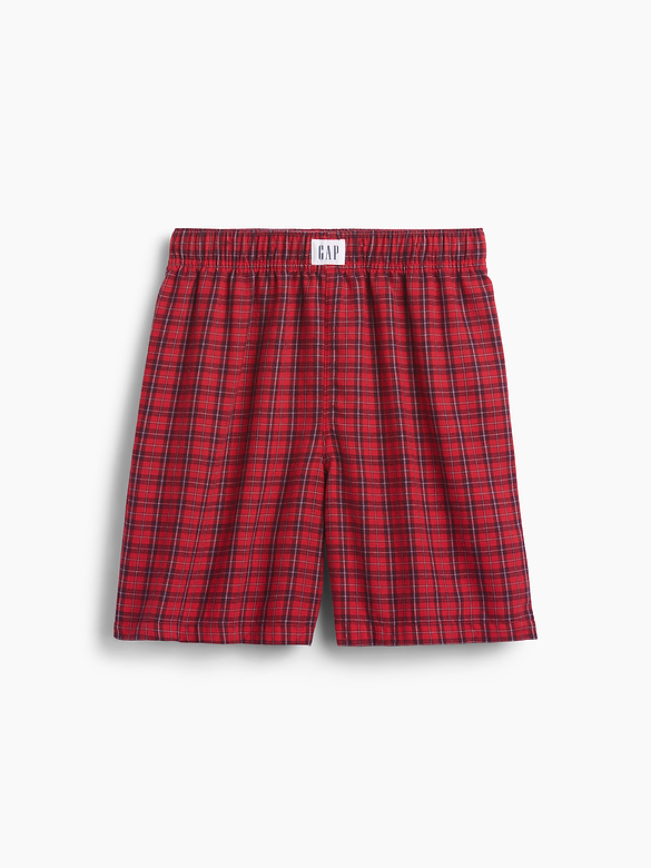 Kids Recycled Flannel PJ Boxer Shorts