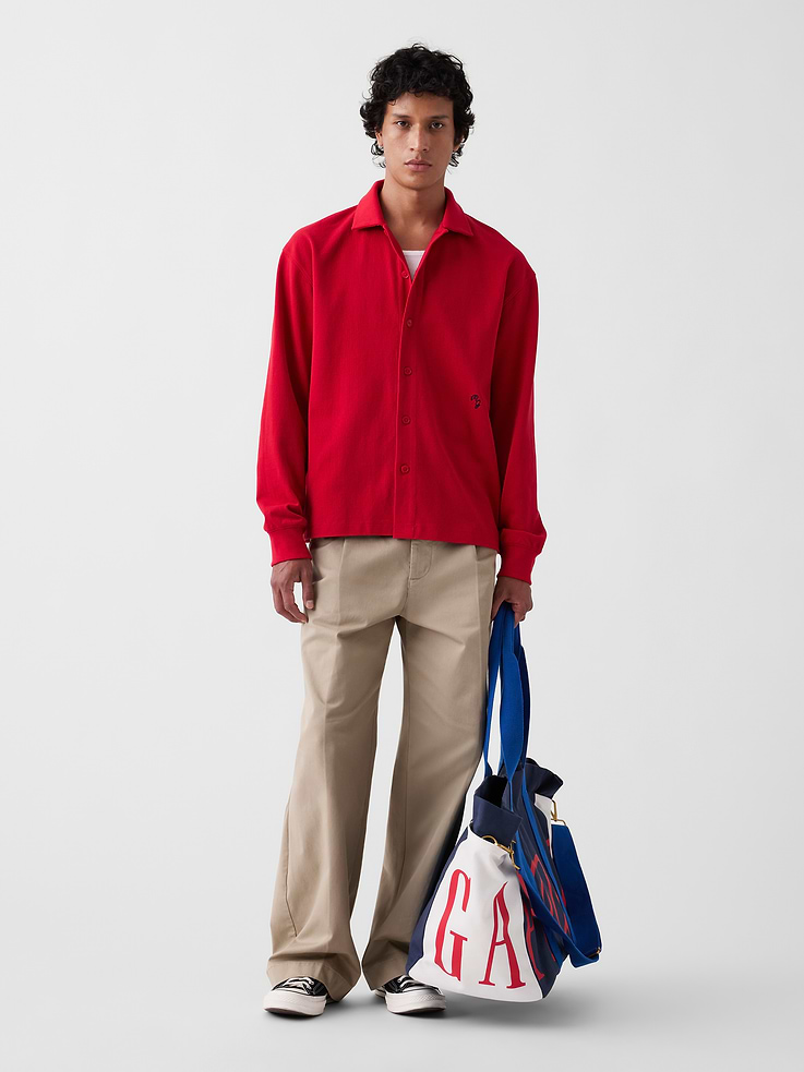 Image number 2 showing, Gap × Malbon Logo Canvas Tote Bag