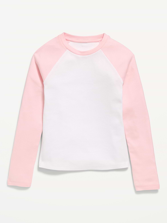 Long Raglan-Sleeve T-Shirt for Girls