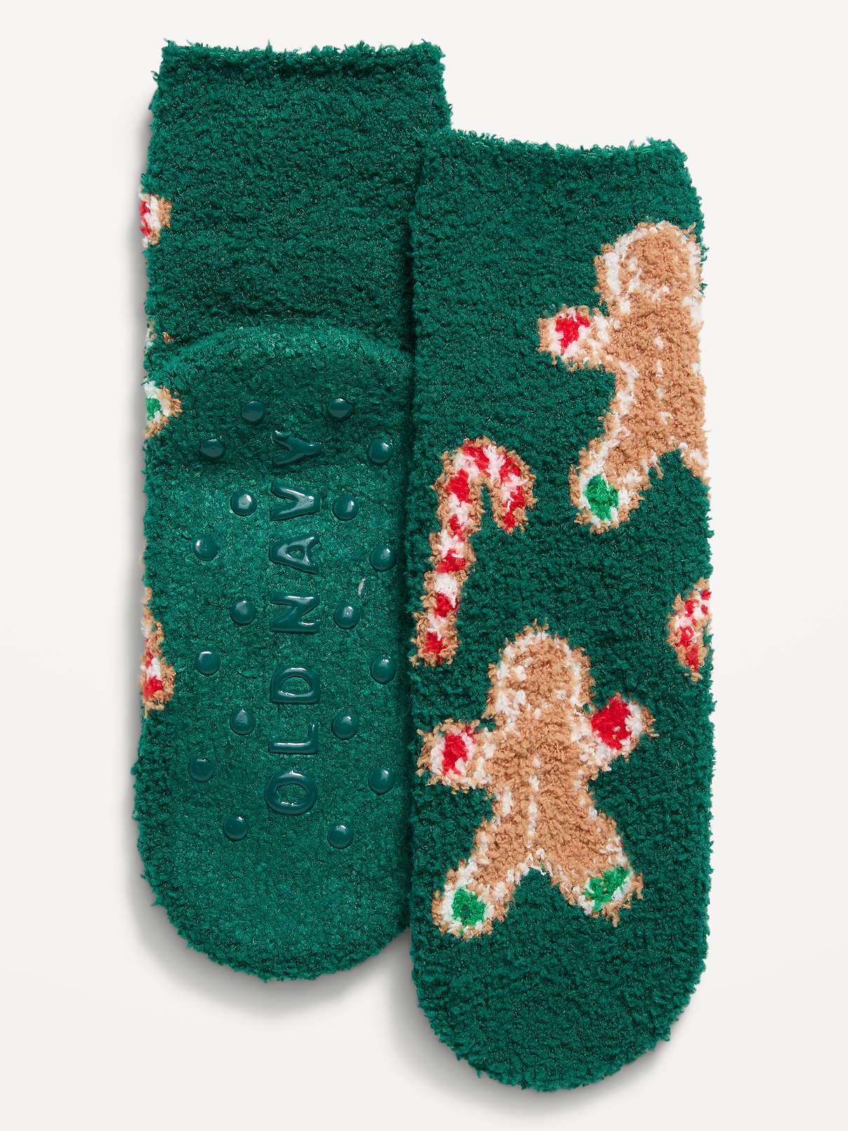 Image 1 of 1, notched toe seams for added comfort, textured gripper dots at soles, Product #1184187