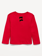 Image 1 of 3, envelope neckline, long sleeves, keyhole cutout at neckline with decorative bows, Product #1184895