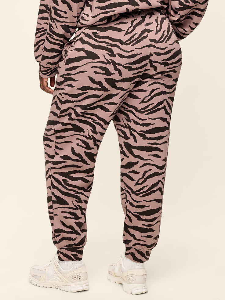 L'image numéro 8 présente Pantalon de jogging en molleton raffiné à taille haute