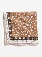 Image 1 de 1, Modèle carré., Texture soyeuse., Motifs variés., Produit #1187852