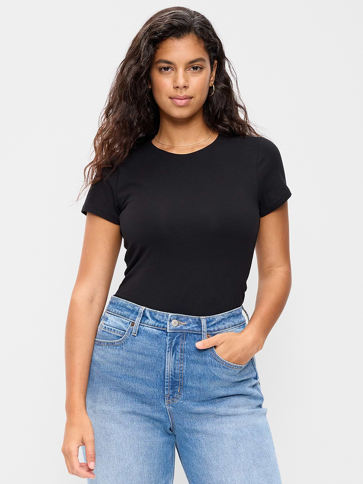 Image 4 of 7, Hug Double-Layer Short-Sleeve Top