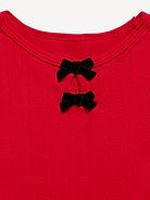 Image 3 of 3, Long-Sleeve Bow-Front Pointelle-Knit Top for Toddler Girls