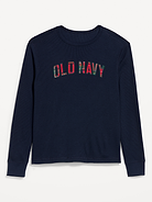 Image 1 of 2, rib-knit crew neck, short sleeves, logo graphic at front, Product #1186697