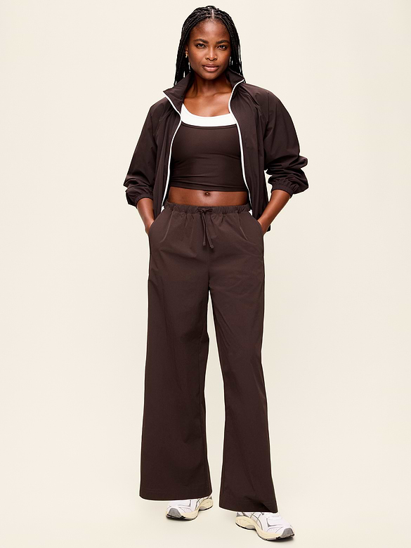 High-Waisted TrekTech Lightweight Woven Active Pants