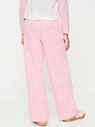 Image number 2 showing, High-Waisted Graphic Wide-Leg Sweatpants for Girls