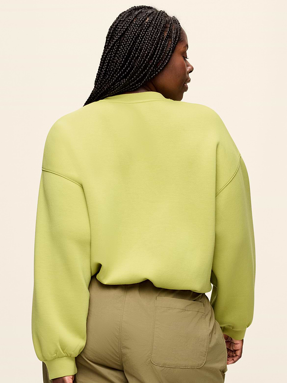 Bounce Fleece Bubble-Hem Sweatshirt