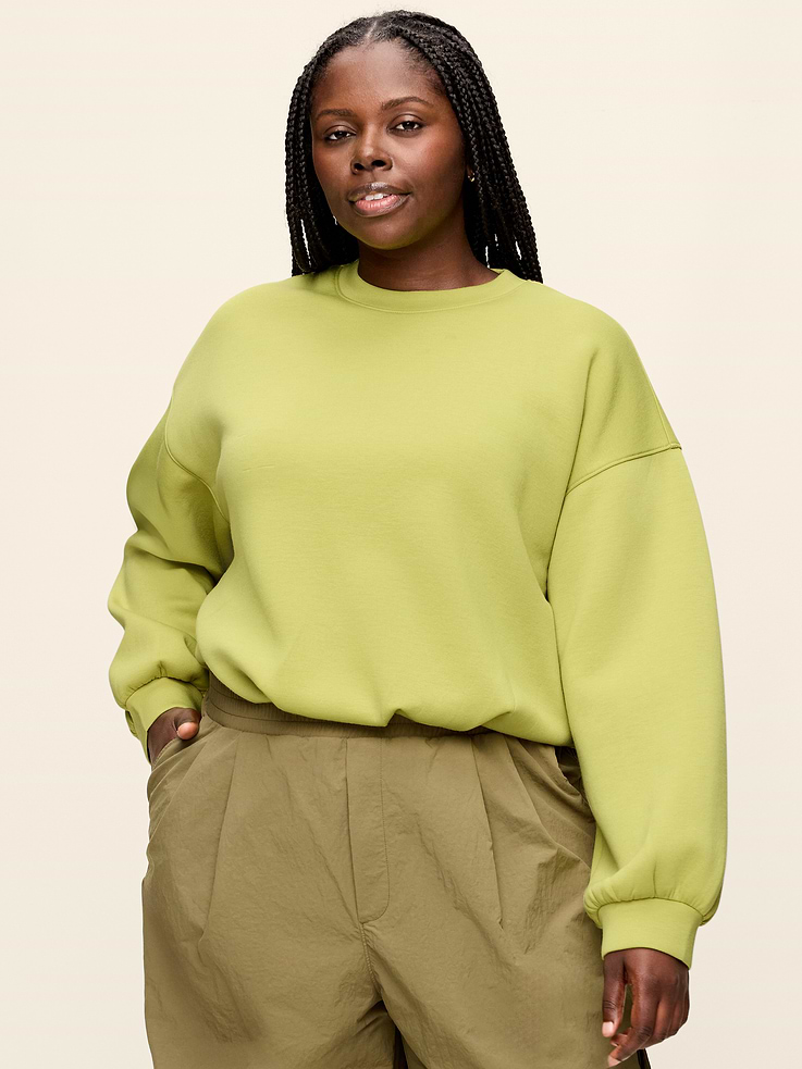 Image number 8 showing, Bounce Fleece Bubble-Hem Sweatshirt