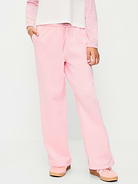 Image number 1 showing, High-Waisted Graphic Wide-Leg Sweatpants for Girls