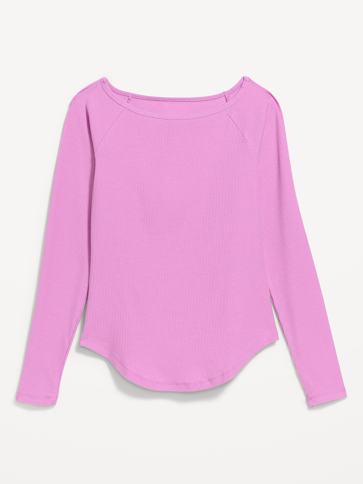 CloudLite Ribbed Long-Sleeve Boatneck Top | Old Navy