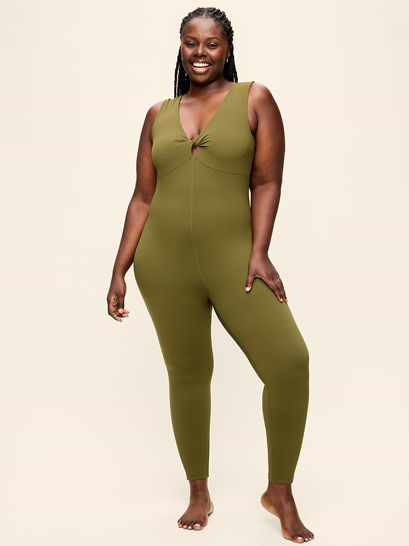 StudioSmooth Twist-Front Jumpsuit