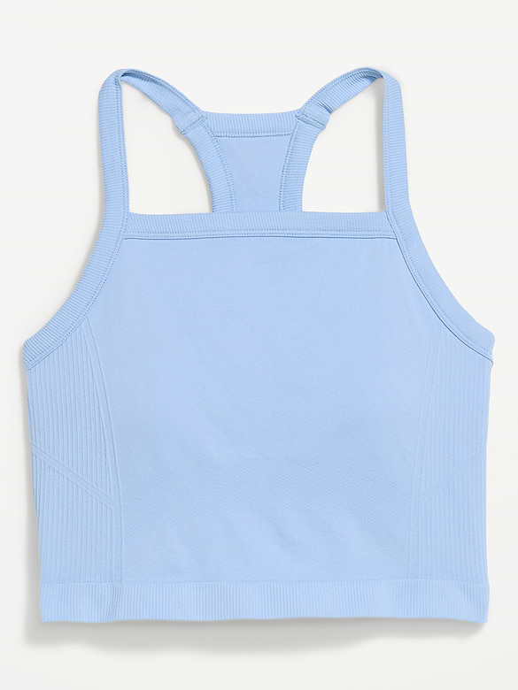Seamless Square-Neck Longline Bra