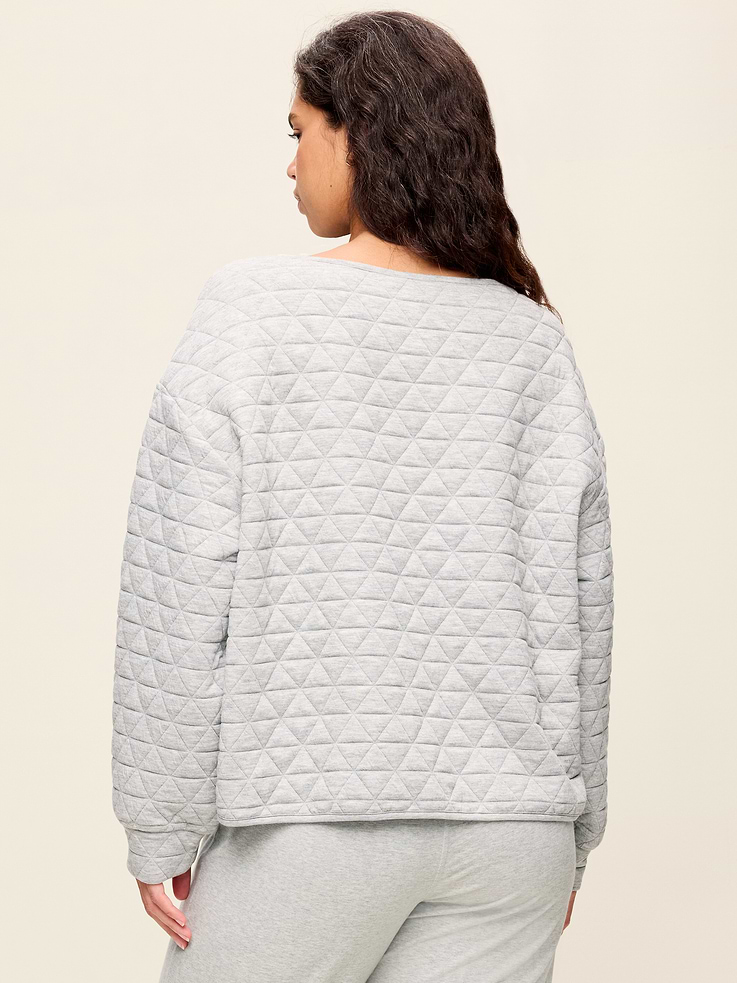 Image number 5 showing, Quilted Bounce Boatneck Sweatshirt