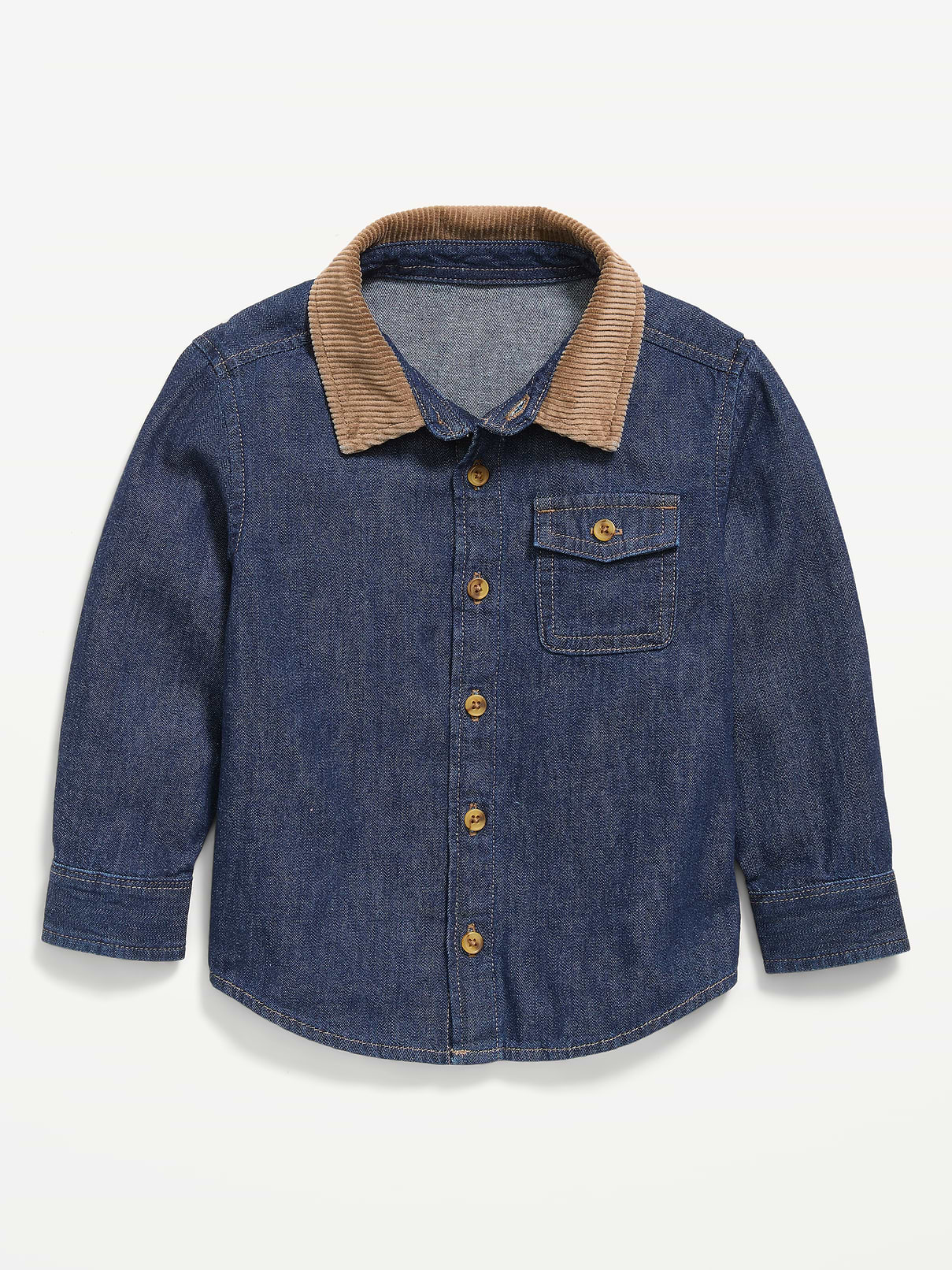 L'image numéro 2 présente Chemise à manches longues en deninm pour tout-petit