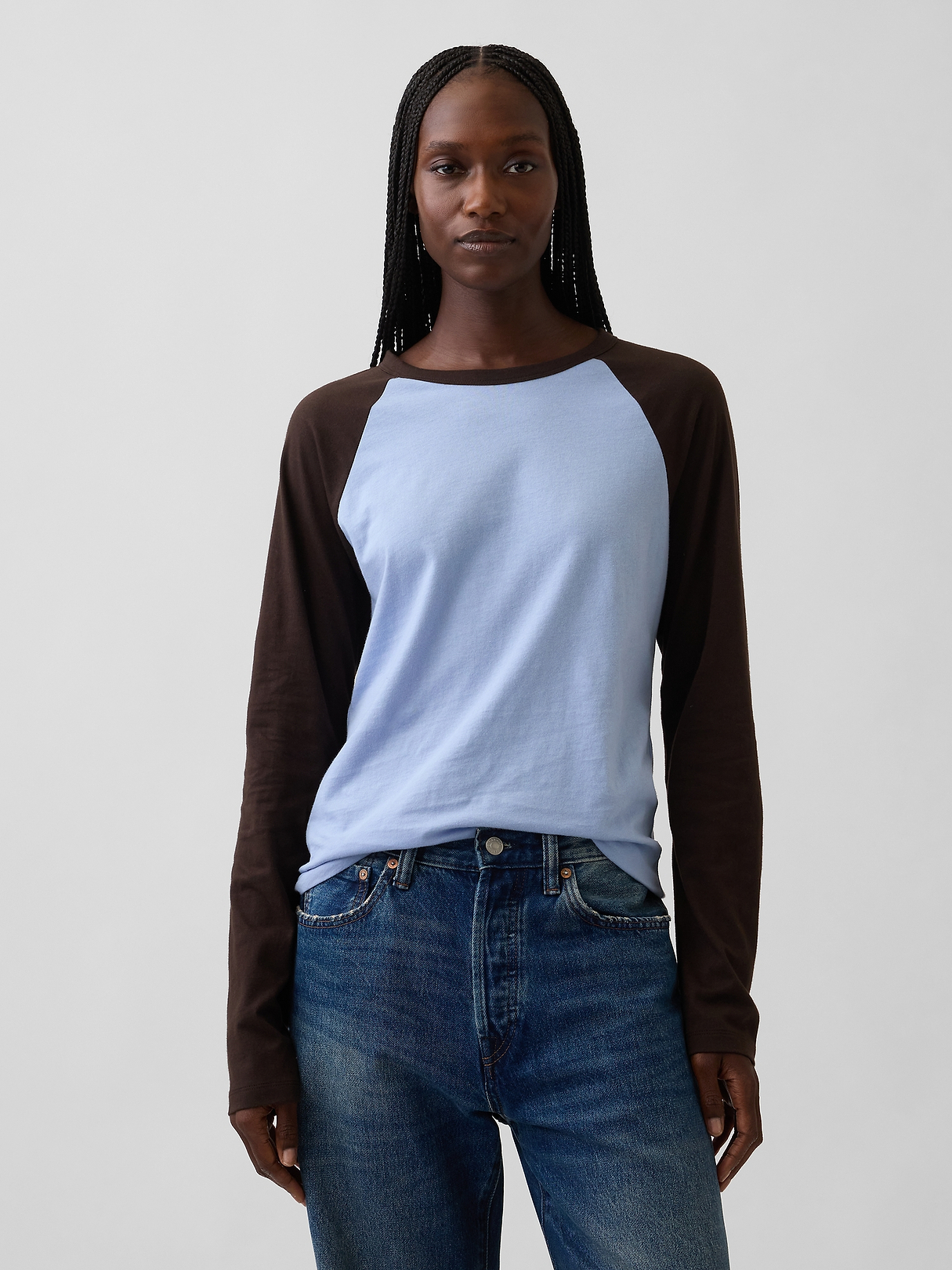 Organic Cotton VintageSoft Raglan T-Shirt | Gap