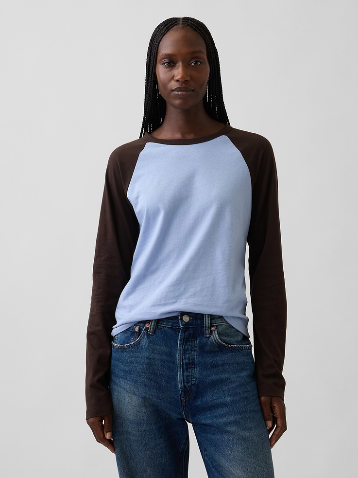 Image number 1 showing, Organic Cotton VintageSoft Raglan T-Shirt