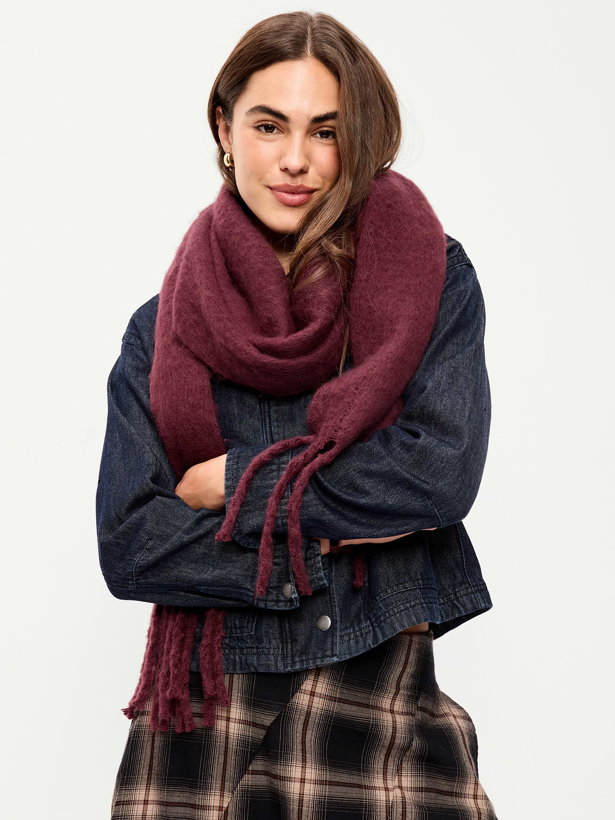 Image number 1 showing, Fringed Scarf