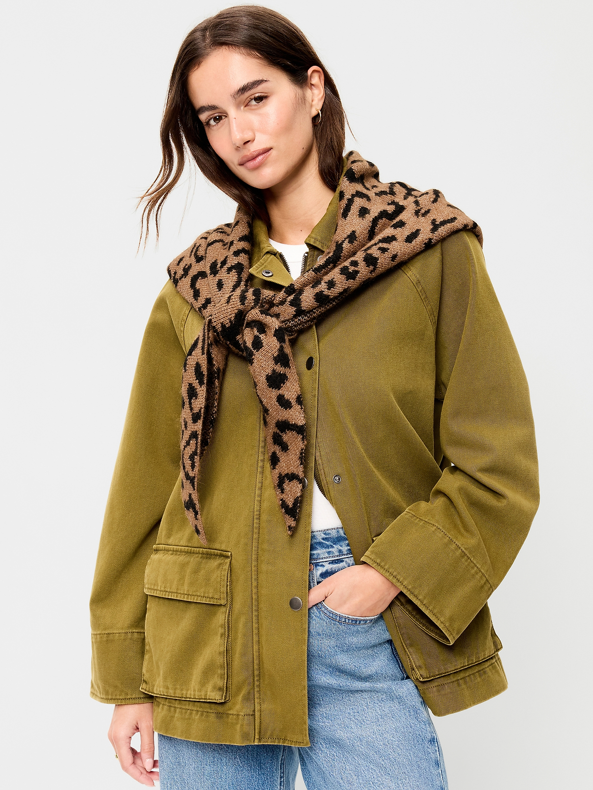 Oversized Rib-Knit Triangle Scarf | Old Navy