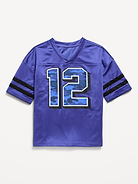 Image number 1 showing, Oversized Football-Style Lifestyle Jersey T-Shirt for Boys