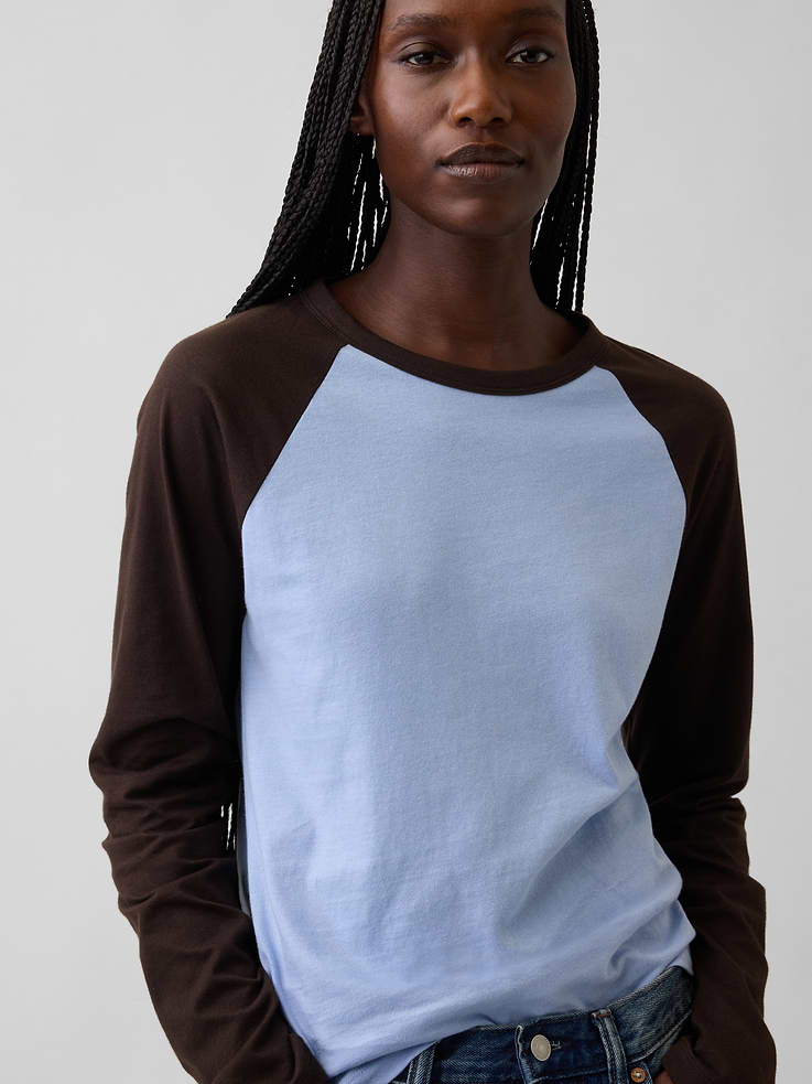 Image number 4 showing, Organic Cotton VintageSoft Raglan T-Shirt