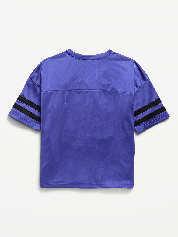 Oversized Football-Style Lifestyle Jersey T-Shirt for Boys