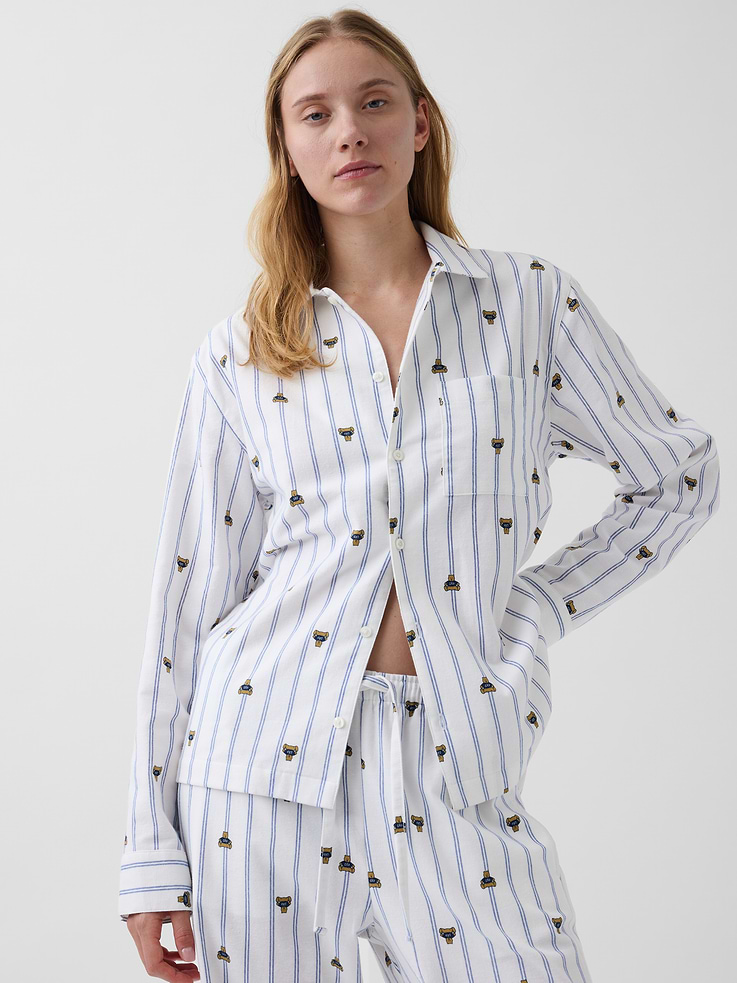 Image number 1 showing, Adult Softest Flannel PJ Shirt