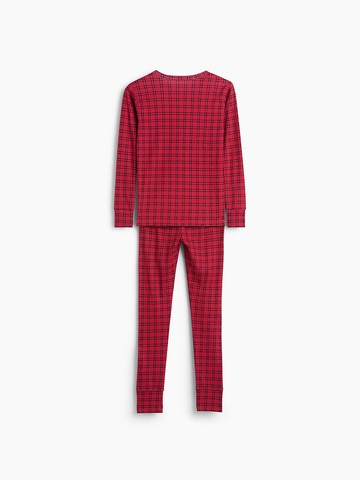 Image number 2 showing, Kids & Baby Organic Brushed Cotton Plaid PJ Set