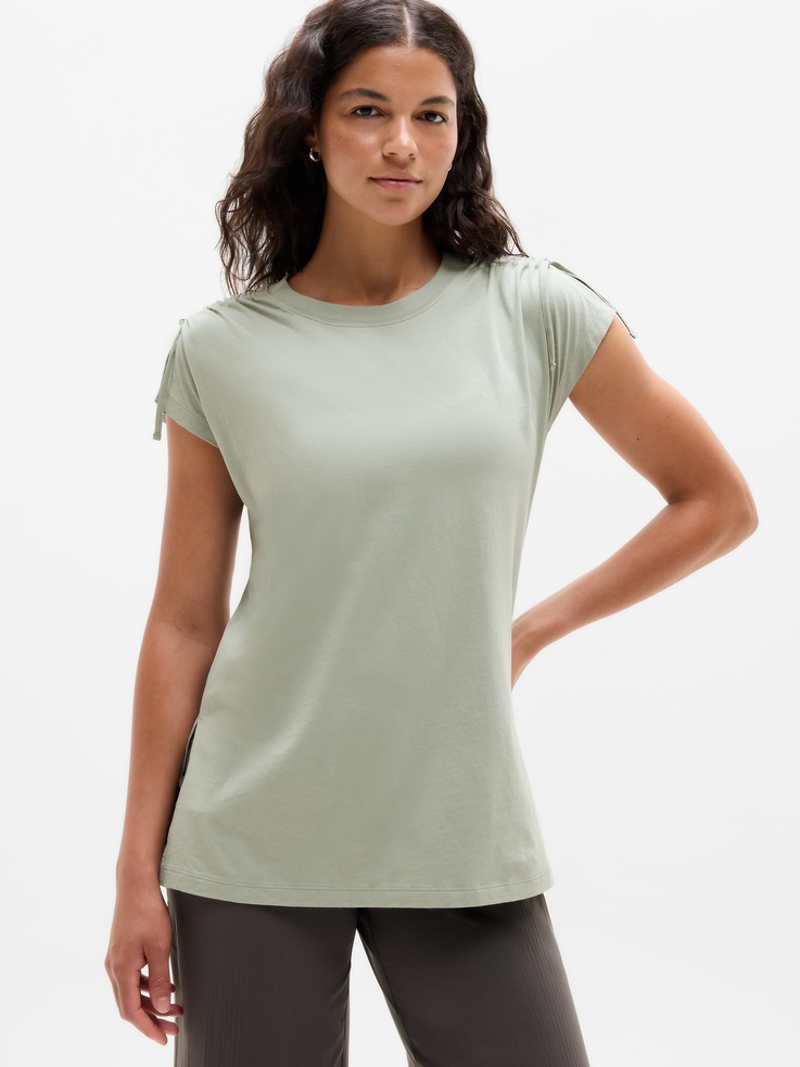Image number 1 showing, Favorite Cotton Cinched Tee