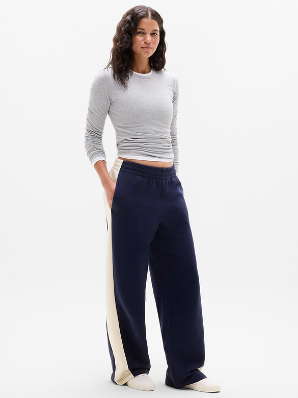 Forever Fleece Colorblock Wide Leg