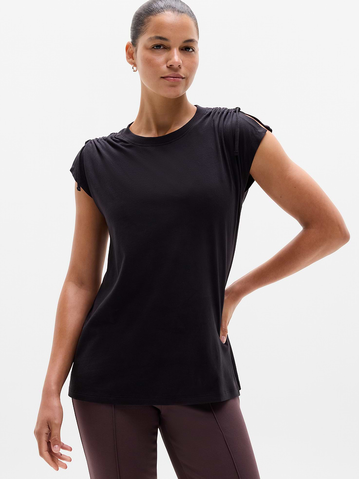Image number 1 showing, Favorite Cotton Cinched Tee