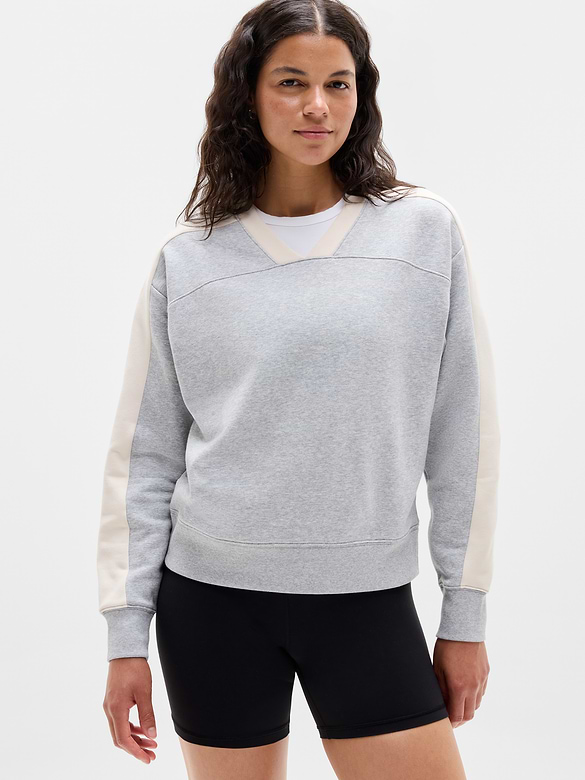 Forever Fleece V-Neck Sweatshirt