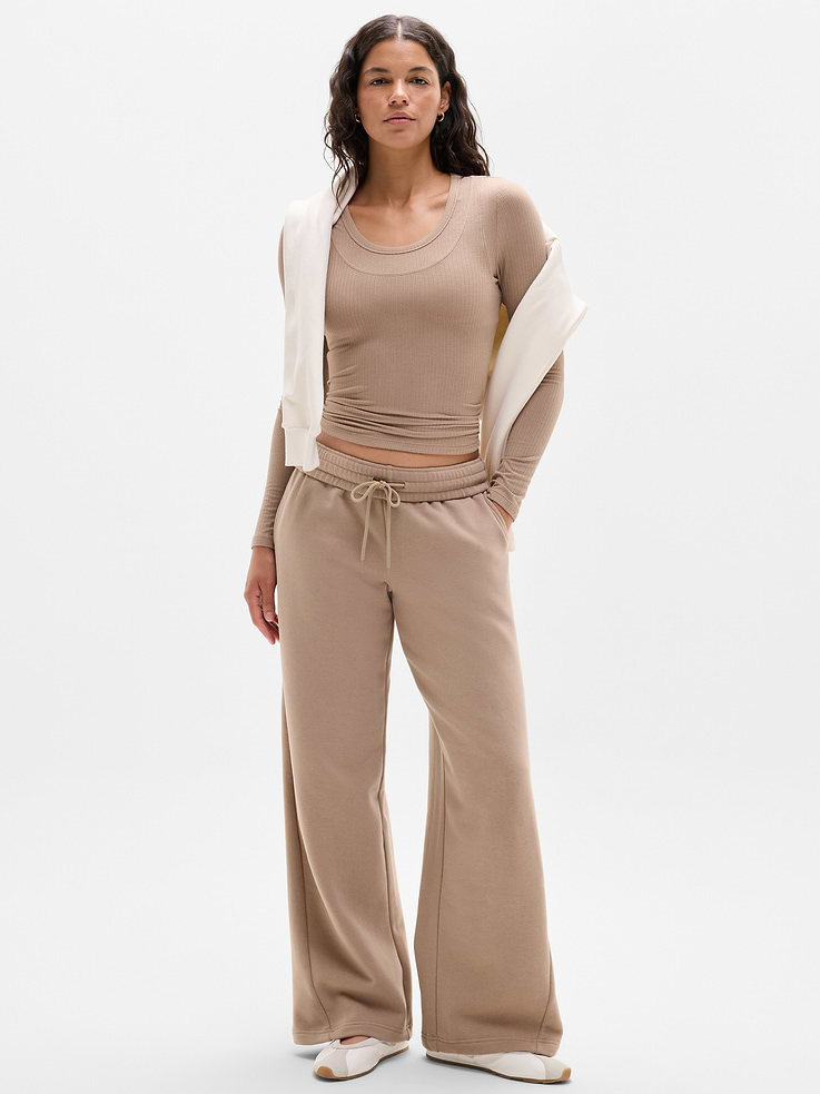Image 4 of 5, Forever Fleece Classic Wide Leg