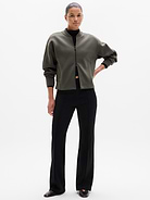 Image 2 of 3, Form Knit Bomber Sweatshirt