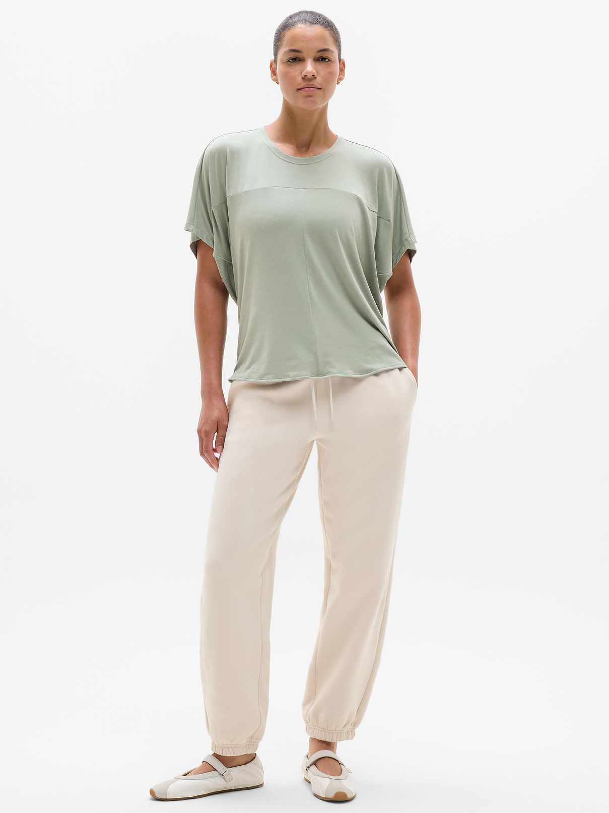 Image number 2 showing, Move With Ease Draped Tee
